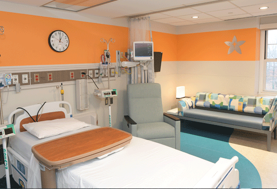 PICU patient room
