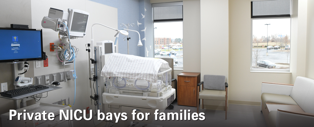 Private NICU bays for families