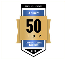 Ranked among 50 Top Cardiovascular Hospitals Nationally