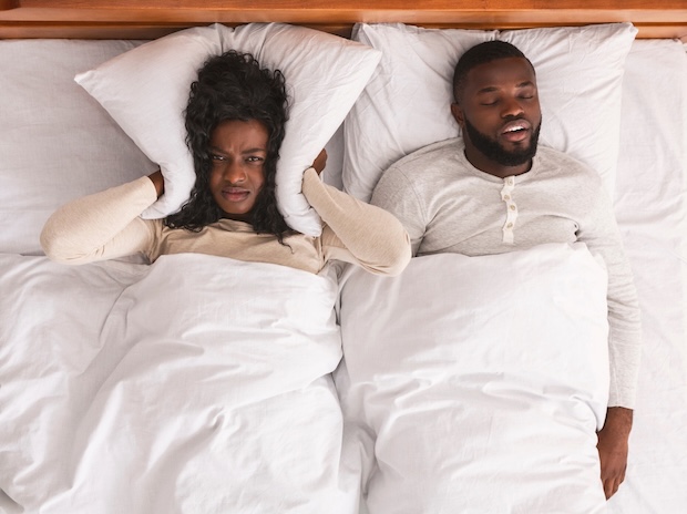 Chronic nasal blockage interrupting a woman’s sleep