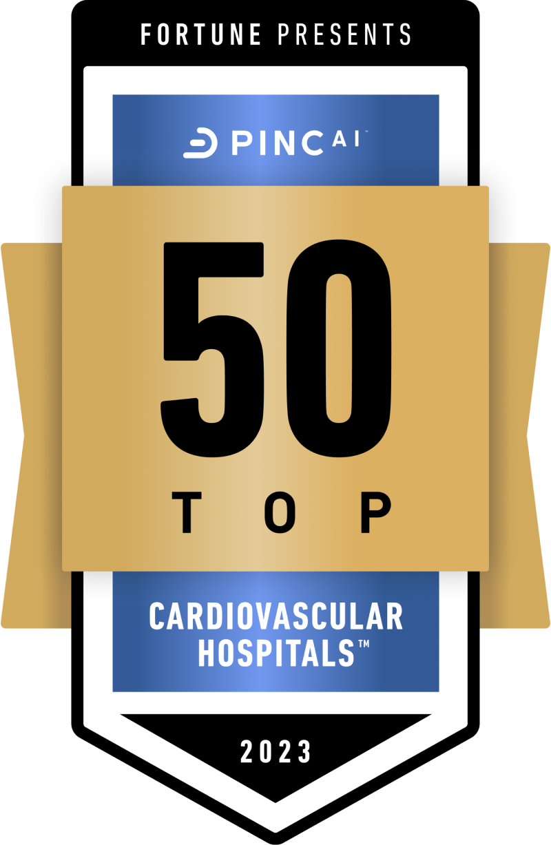 One of the Nation’s 50 Top Cardiovascular Hospitals