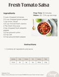 Fresh Tomato Salsa