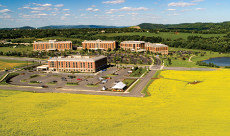 Drone Shot of Anderson Campus & Organic Farm