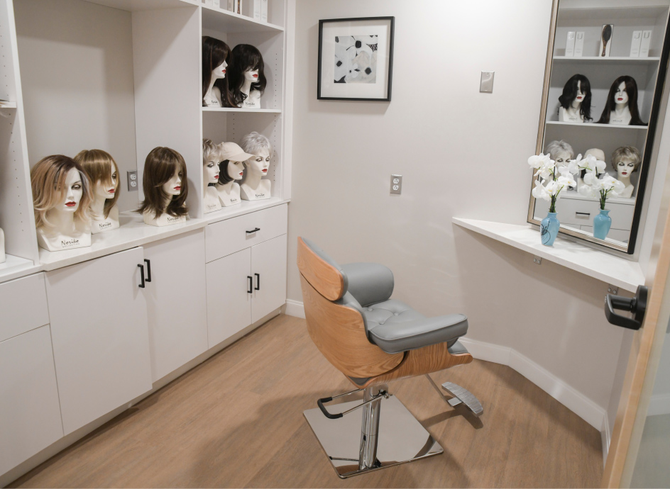 Special room to try on hair replacements for cancer patients