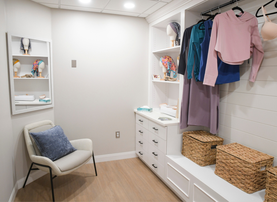 Special fitting room for cancer patients