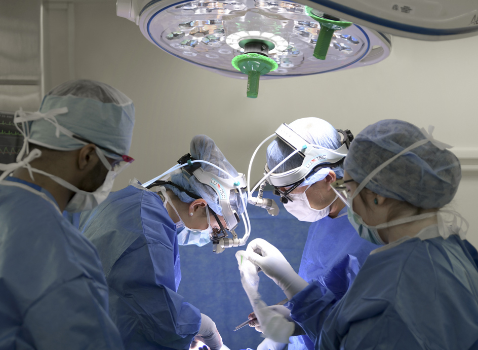 Group of medical professionals in an operating room