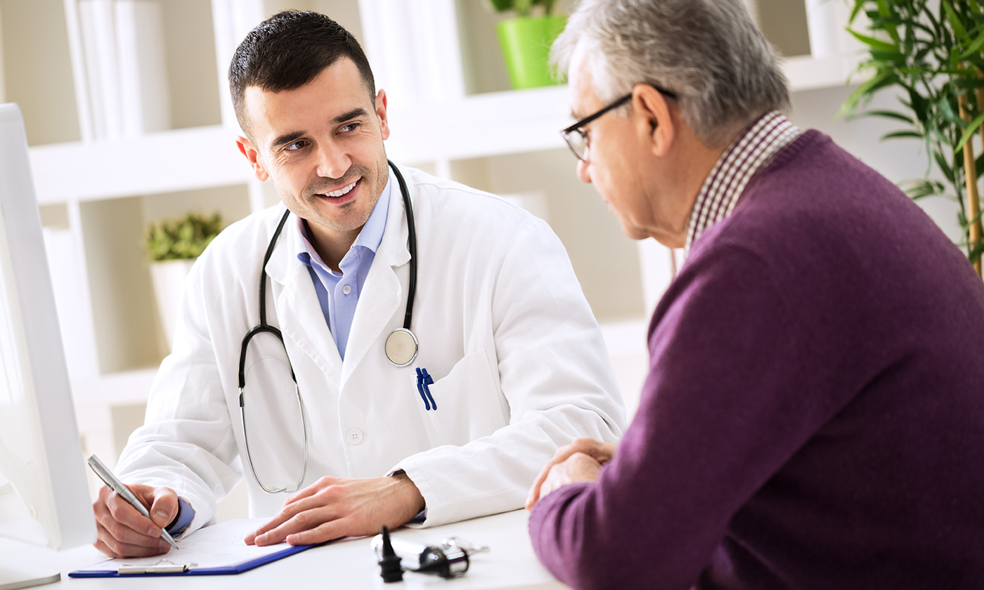Doctor talking to a patient