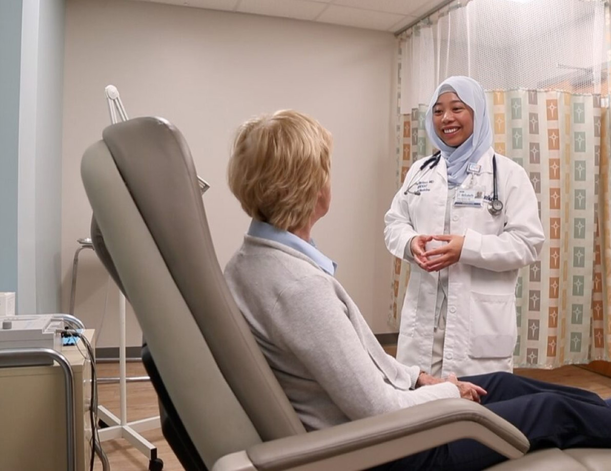Medical Professional talking to a patient