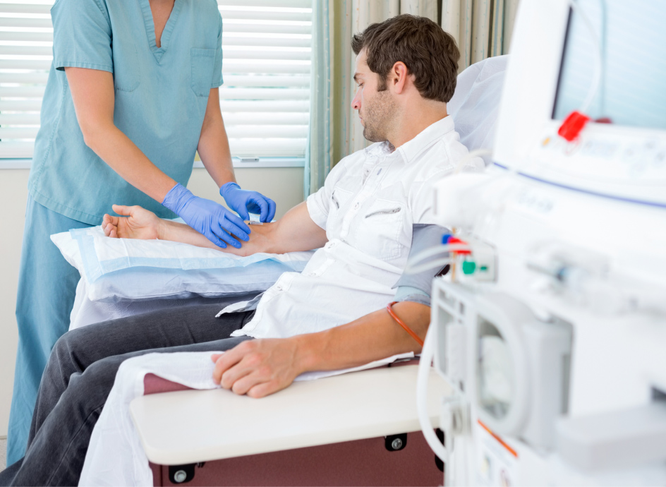 Medical Professional taking a patient's blood