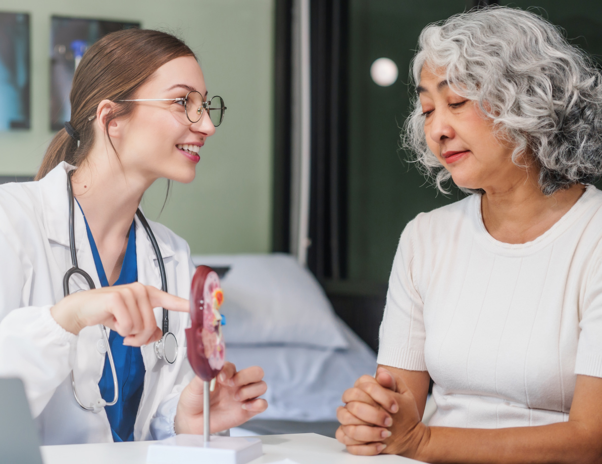 Medical Professional talking with a patient