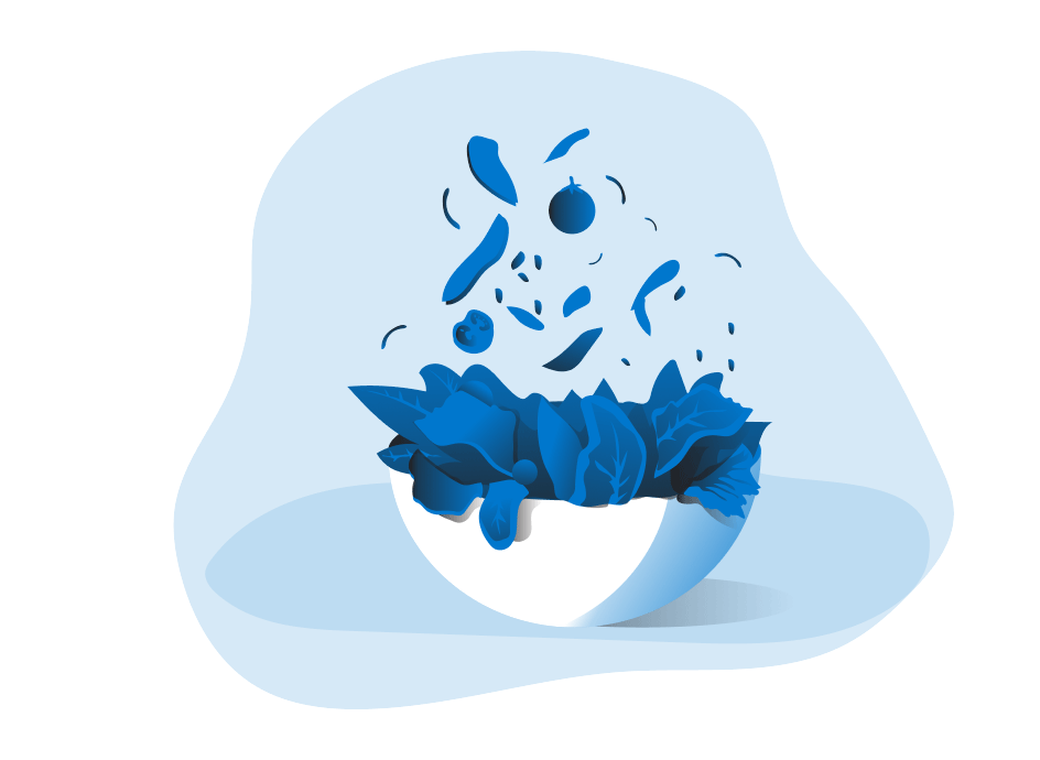 Graphic of a big bowl of salad