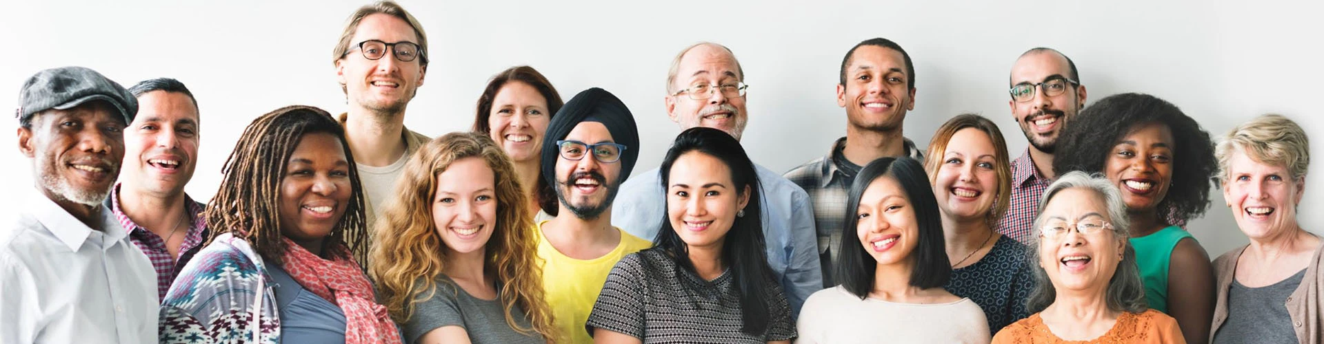 Group of people smiling at the camera