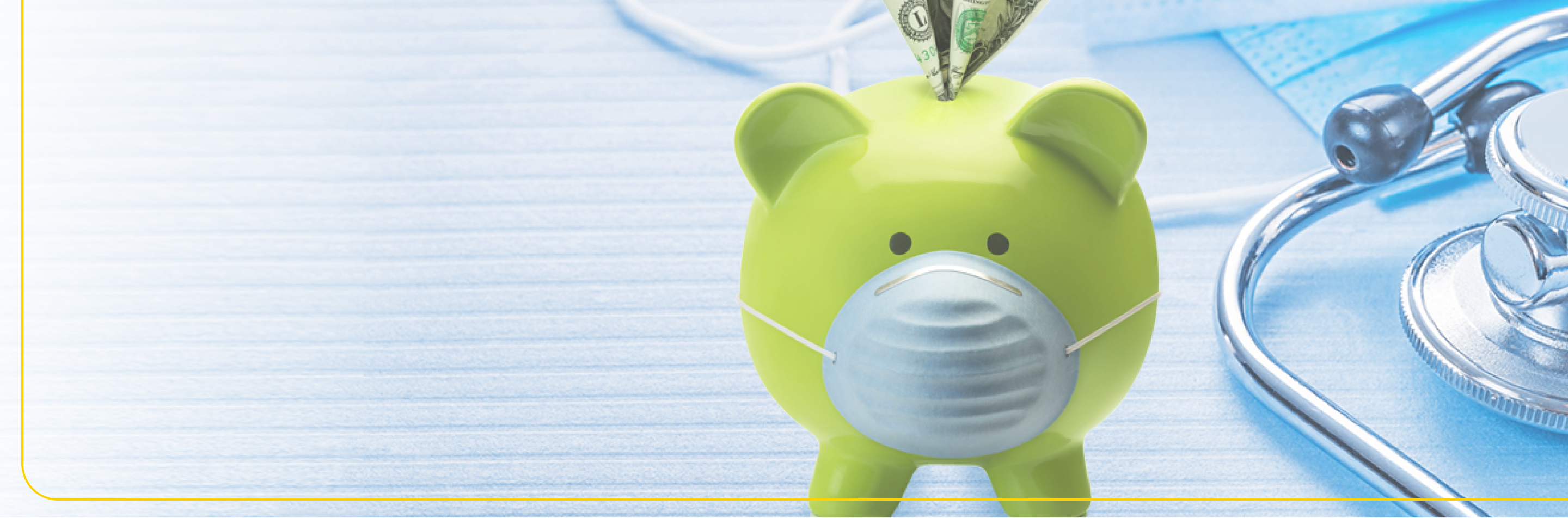 Green piggy bank with dollar bill sticking out