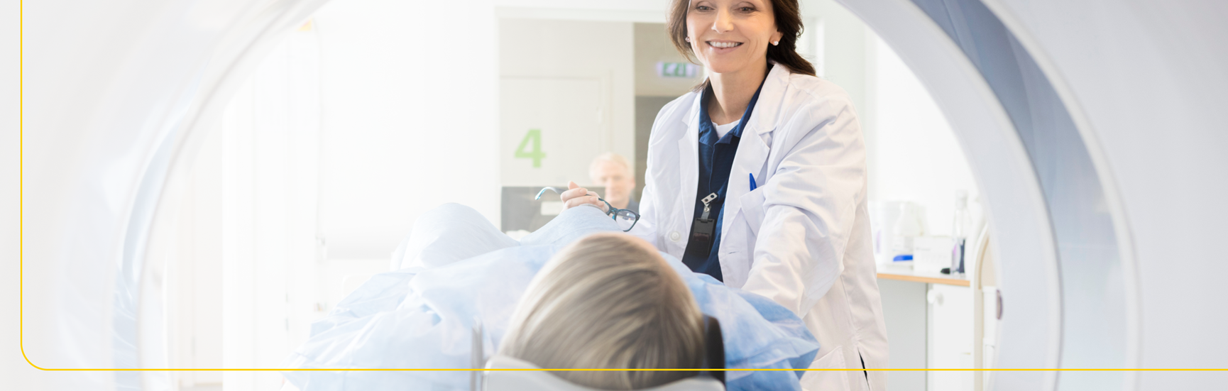 Female doctor with patient