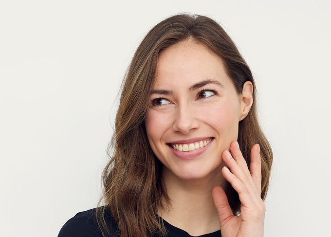 Young woman smiling
