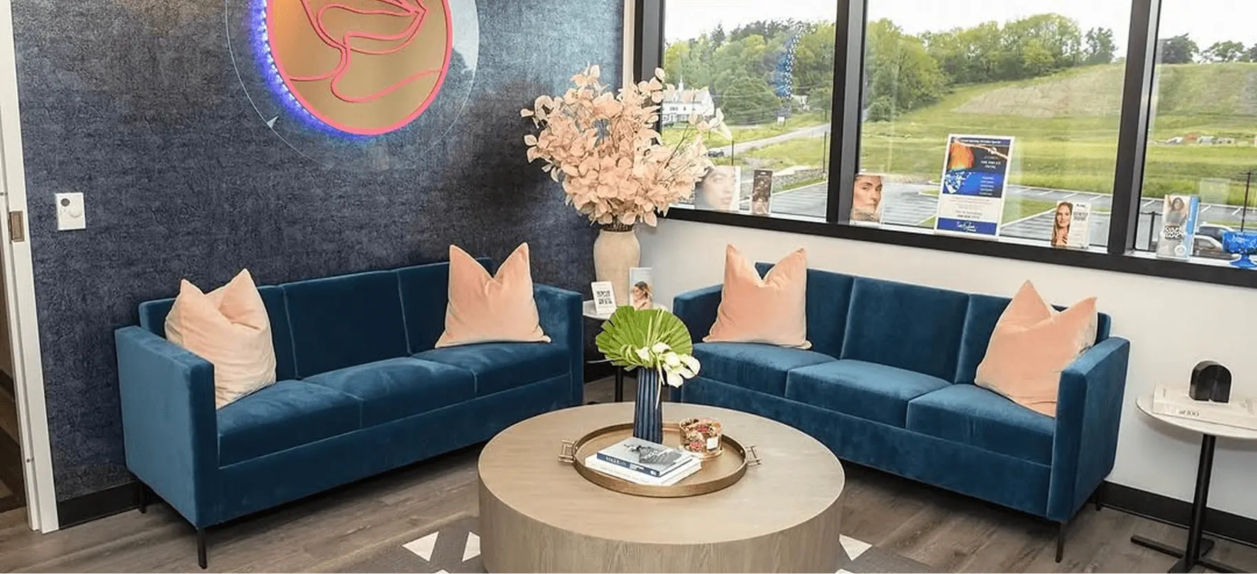 Medical spa waiting room