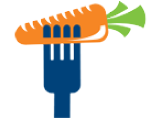 Fork with carrot icon